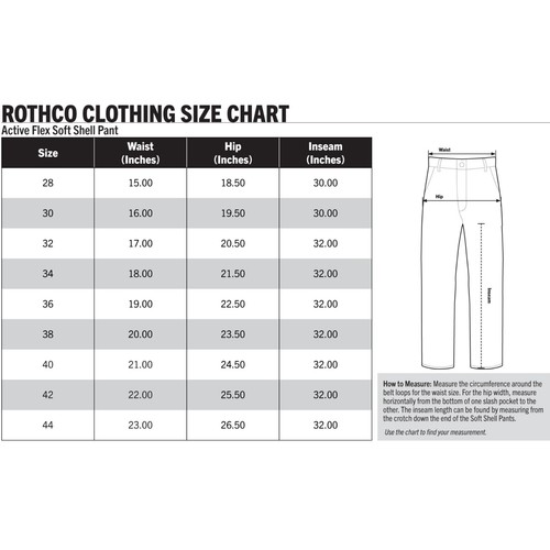 Men’s Active Flex Soft Shell Pants–Lightweight Stretch Water Resistant Trousers - Picture 7 of 12