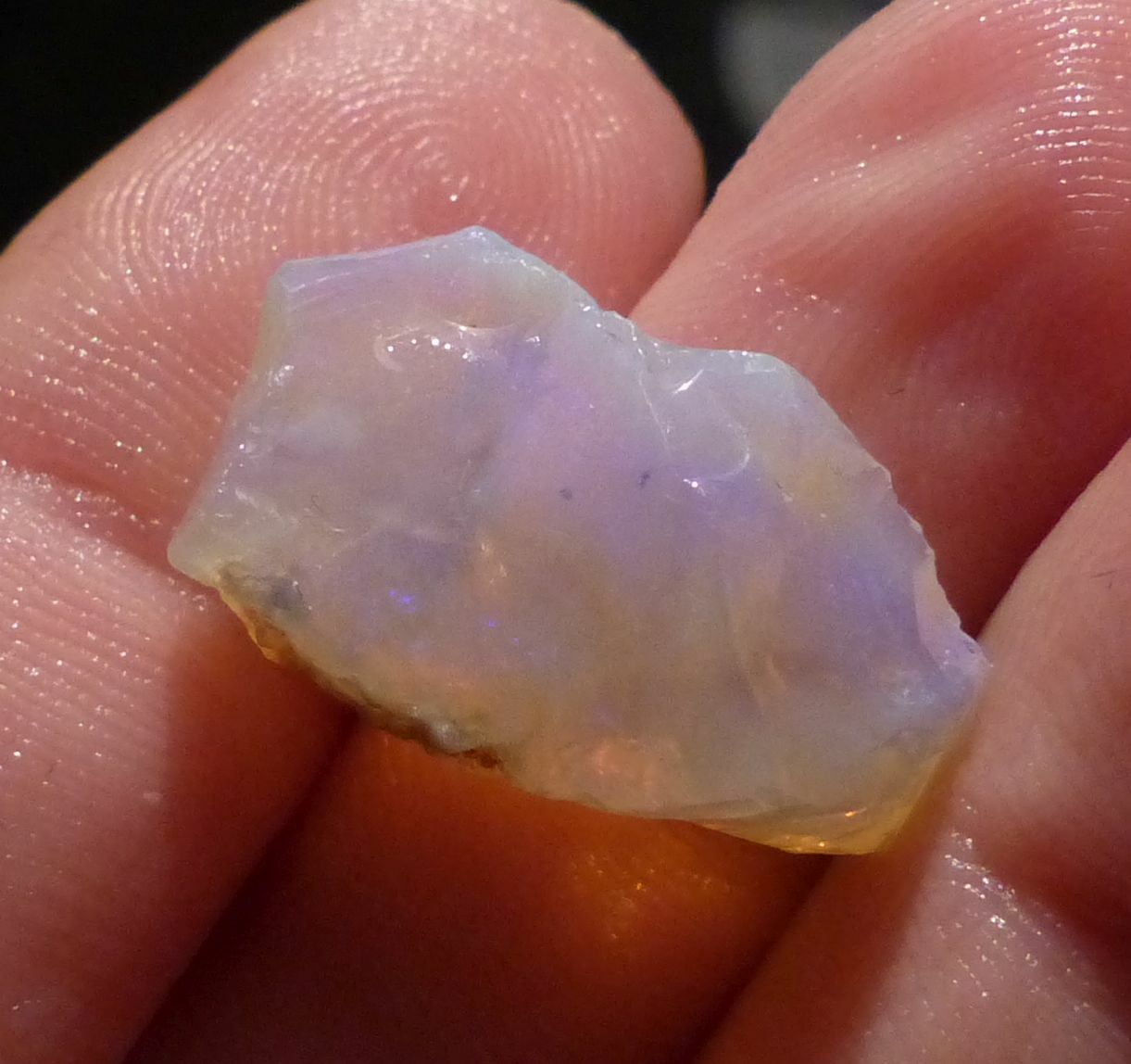 Opale brute naturelle Coober Pedy Australie 9.80 carats pour collection de minéraux