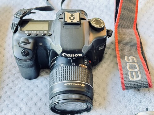 TWO (2) Canon EOS 40D DSLR Cameras w/ 7 Lenses Gold Ring lens needs rebuild - Picture 3 of 13