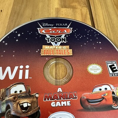Cars Toon: Mater's Tall Tales (Nintendo Wii, 2010) Tested Disc