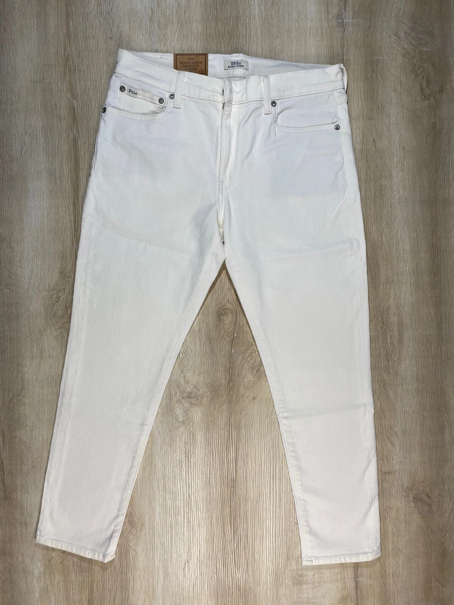 NWOT Polo Ralph Lauren Women s White The Tompkins Skinny Crop Jeans