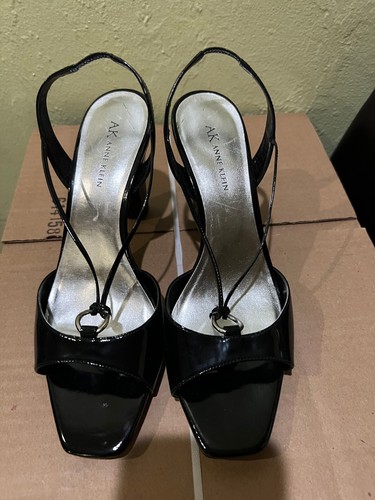 Anne Klein Gemm Slingback High Heel Sandal in Black Size 9.5 MSRP $89 - Picture 2 of 5
