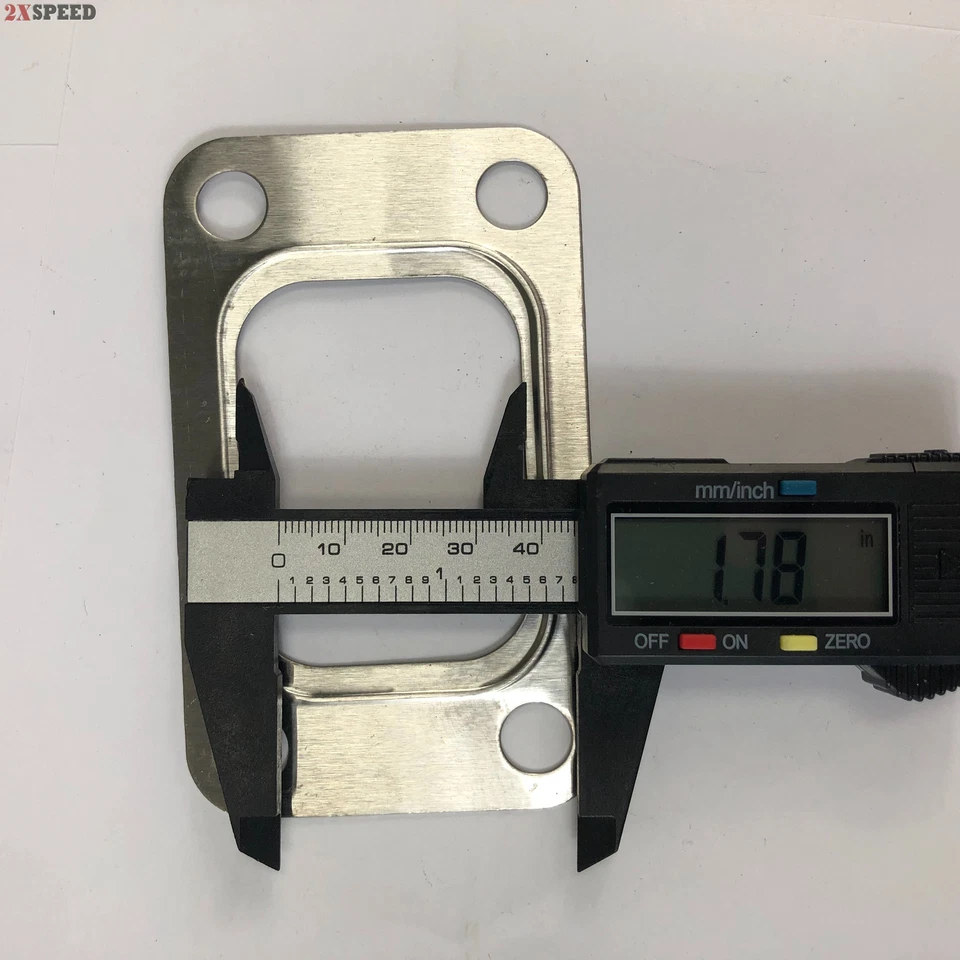 Juntas de retorno de drenaje de alimentación de aceite de 4 pernos Turbo T3 T3/T4 junta de acero inoxidable + 4 pernos Foto 3 de 4