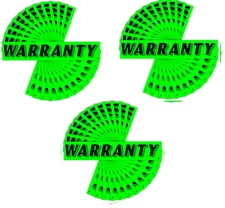 3 PK CAR DEALER VERSA-TAG WINDOW ADVERTISE SLOGAN STICKER VINYL CHARTREUSE BLACK