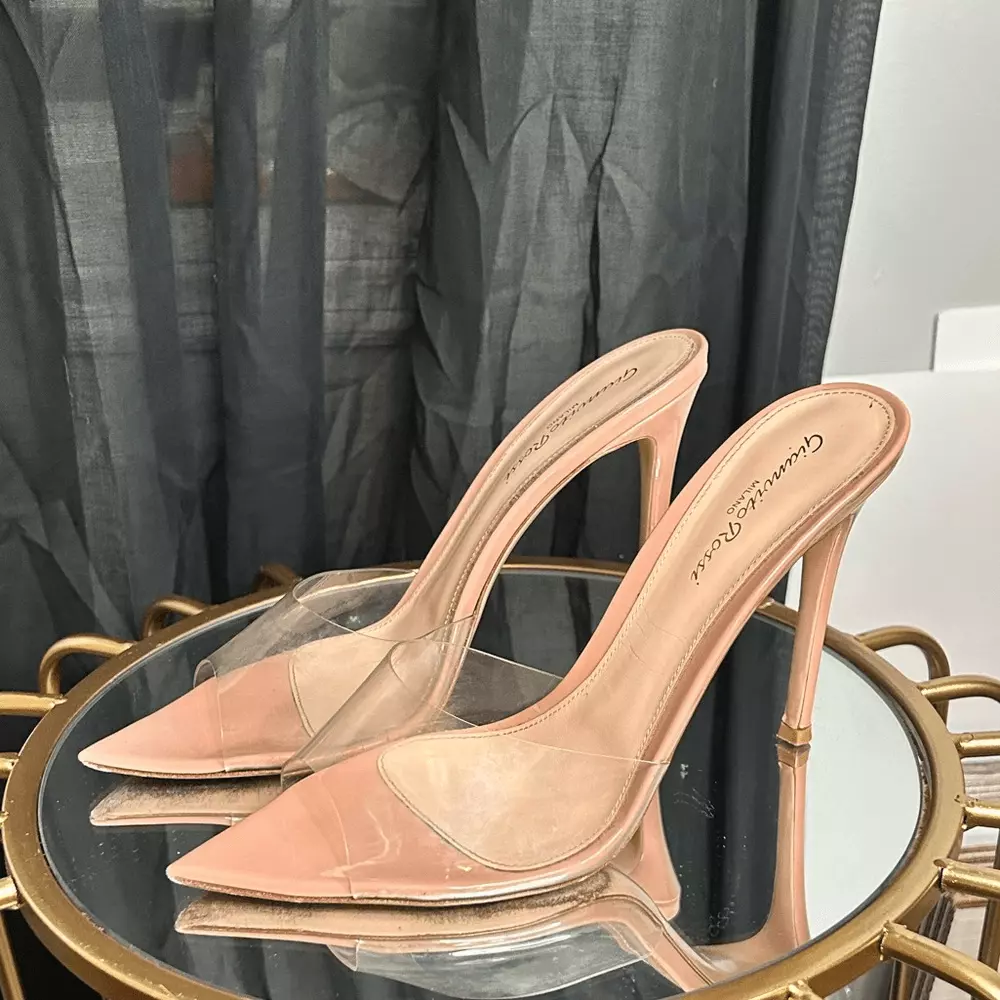 Gianvito Rossi Elle 85mm Plexi Heels