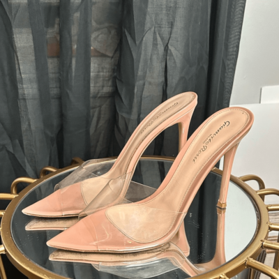 Gianvito Rossi Elle 100mm Plexi Heels