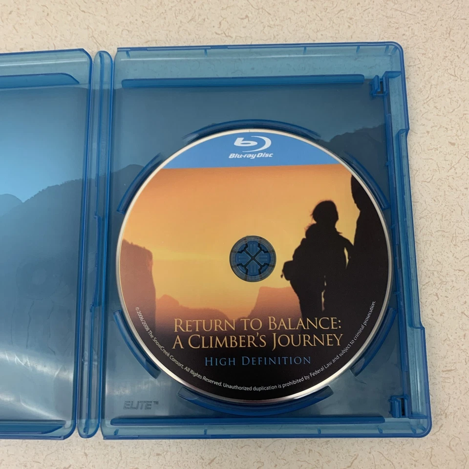 Blu Ray Return to Balance: A Climber's Journey High Definition Rock Climber Life - Image 4 of 4