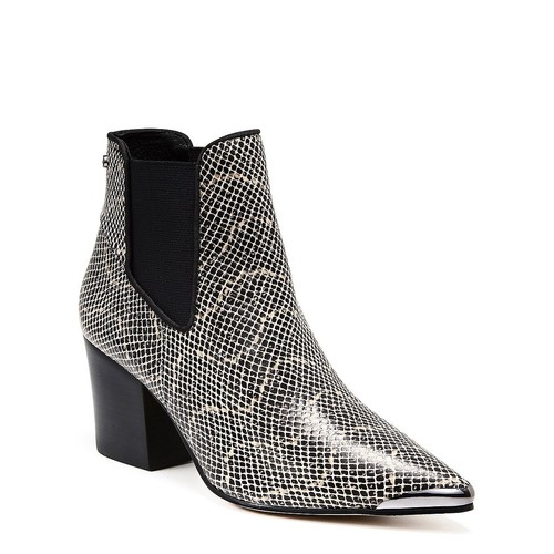 BNIB🌺MIMCO Tribute Ankle Boots Snake Animal Print Black/White Size 36 RRP $349 - Picture 4 of 8