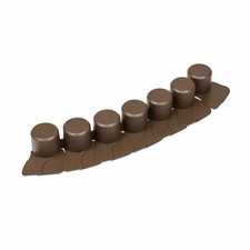 Brick Brown Palisade 4.05 Set Elastic Weather Resistant Flower Bed Edging