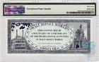 1972 Disney Dollar Recreation Coupon PMG 67 EPQ Superb Gem Uncirculated Prototyp — photo 2