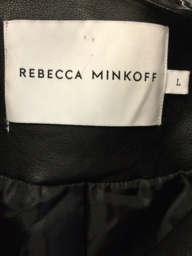 REBECCA MINKOFF FAUX LEATHER JACKET SIZE LARGE - Picture 2 of 6
