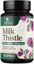 Milk Thistle Supplement - Max Strength 1000mg for Liver Cleanse Detox & Repair