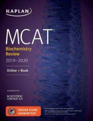 MCAT Biochemistry Review 2019-2020: Online + Book (Kaplan Test Prep) - GOOD
