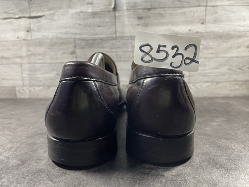SAS Loafers Men 11.5N Hand Sewn Penny 40 Shoes Black Red Leather Slip On Moc - Picture 10 of 21