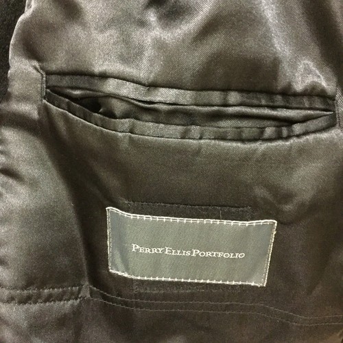 Perry Ellis Portfolio Wool Blend Button Front Winter Coat P423515 - Picture 10 of 13