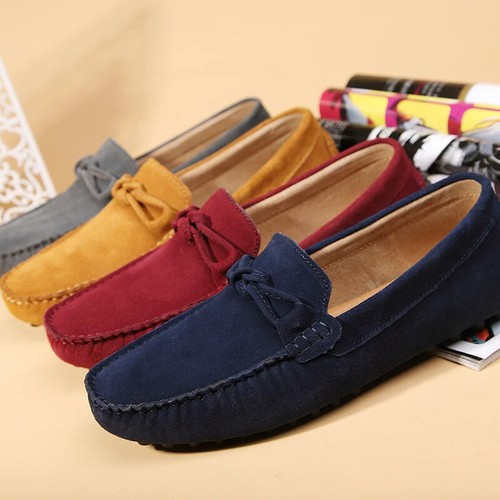 Men's Casual Shoes Comfortable Breathable Loafers Flat Slip on Driving Shoes - Picture 20 of 28