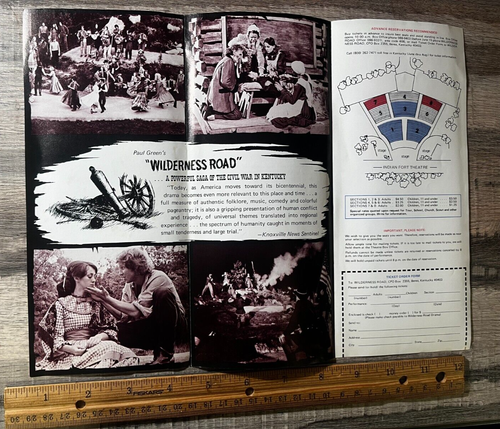 dd - Vintage 1975 Civil War Musical Drama Indian Fort Theatre Berea Kentucky KY - Picture 2 of 2