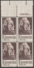 Scott # 1774 - USPS Block Of 4 - Albert Einstein  - MNH - 1979