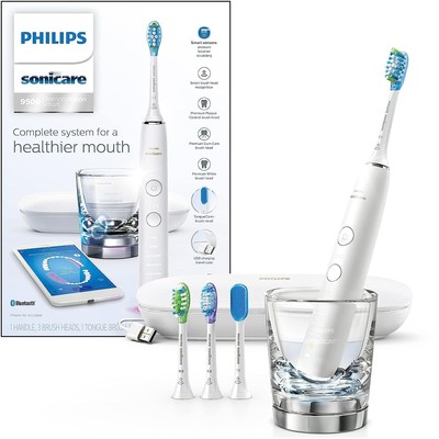  Philips Sonicare DiamondClean Smart 9500 Rechargeable Electric Toothbrush 