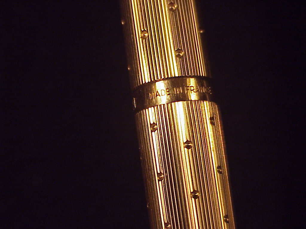 PARKER 75 FRENCH FOUNTAIN PEN, PLACE VENDOME PERLE' PATTERN