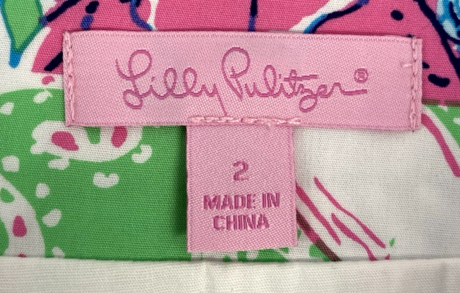 Lilly Pulitzer Patchwork Skort Fish Turtles Whale… - image 4