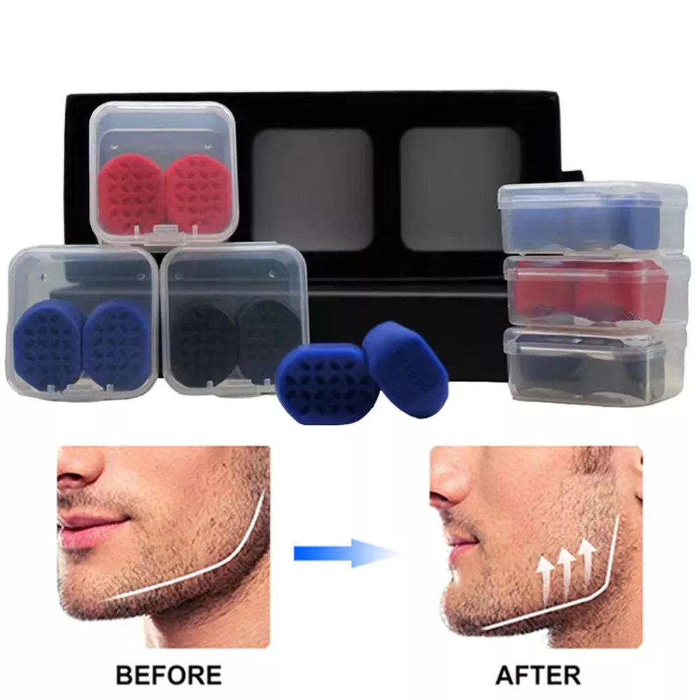 Jawline Exerciser Face Facial Muscle Jaw Trainer Chew Beauty Fitness Ball  Neck