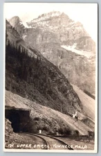 Postcard B 484, Upper Spiral Railroad Tunnels, Field B. C., Canada. RPPC
