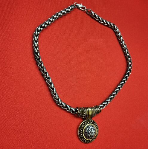 Wheat Chain Brass and Gold Plated Necklace - Picture 3 of 10