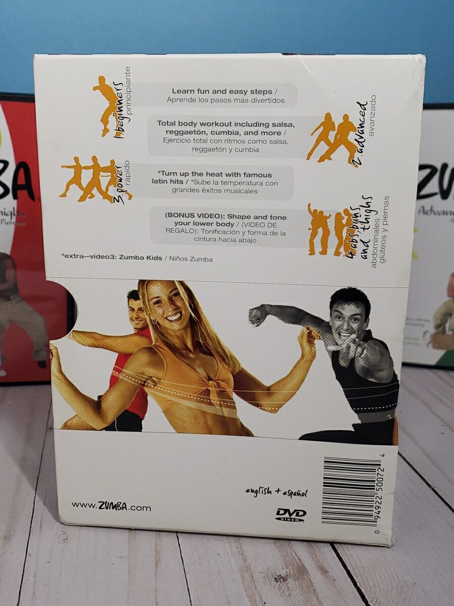 Zumba Fitness 4 Vol DVD Boxed Set Beginner Power Abs Buns Zumba Fitness 4 Vol DVD Boxed Set Beginner Power Abs Buns