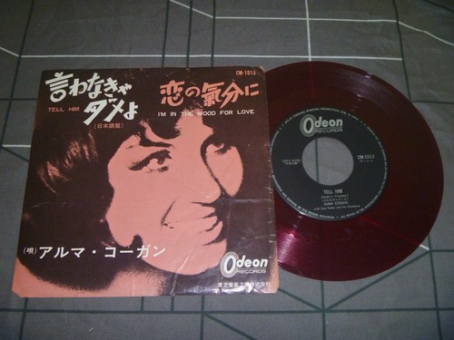 Alma Cogan - Tell Him Original 1963 Japan release 7" Red vinyl Ultra rare