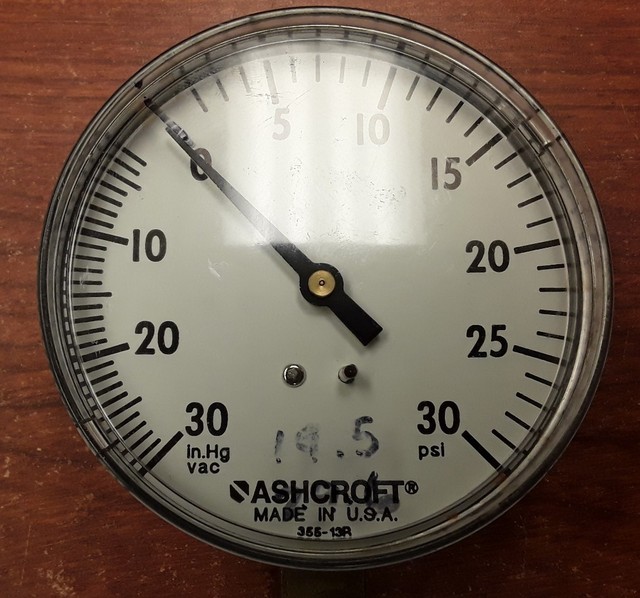 Ashcroft 030 In.Hg Vac/PSI Gauge eBay