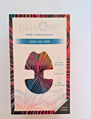Plus One Pop-Up Vibe Waterproof Personal Massager 10 Settings Rechargeable
