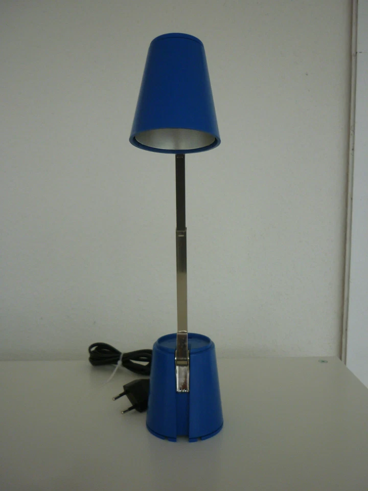 RR-Leuchten LAMPETTE Halogen BLAU Designklassiker 60er Reiseleuchte NEU - Bild 2 von 4