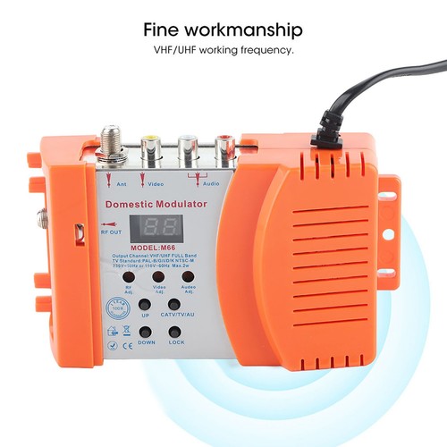 M66 ABS Humanized AV TO RF Home Modulator VHF/UHF Working Frequency EU Plug Fit - Bild 9 von 10