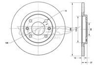 2X Tomex Brakes Bremsscheibe TX 70-94 FüR CitroËN Peugeot