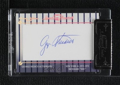 2013 TRISTAR Signa Cuts Cut Auto Bronx Edition Platinum 1/1 George Medich 0y5v