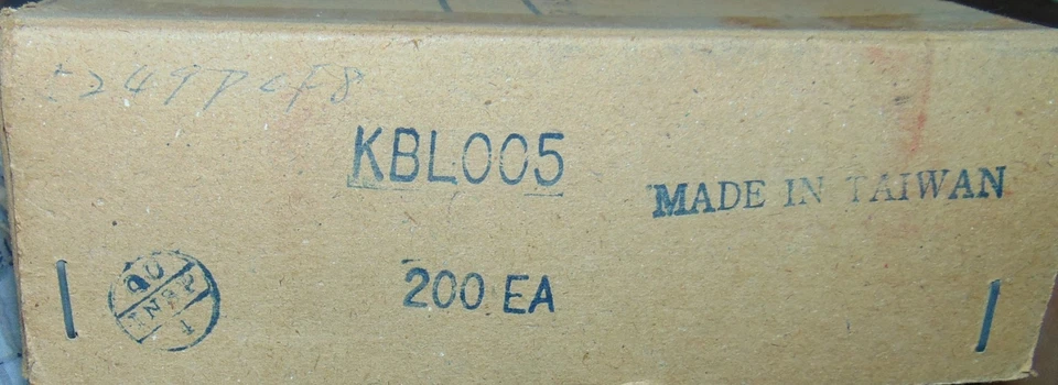 200 COUNT GENERAL INSTRUMENT KBL005  BRIDGE RECTIFIER + NOS NIB HIGH GRADE 1975 - Image 4 of 4