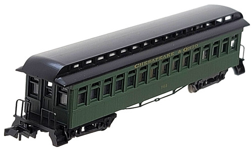 Entrenador Overland Chesapeake y Ohio N Roundhouse 88111 50' #763 rapidocplrs+mtlwhls | Zustand: New