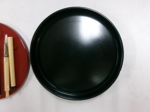 Caja de piedra tinta Showa puente Nijubashi en el Palacio Imperial diseño calidad laca - Imagen 6 de 15