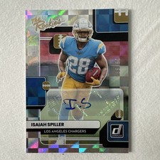 2022 Panini Donruss - The Rookies Isaiah Spiller #TR-16 Autographs /99 (AU, RC)