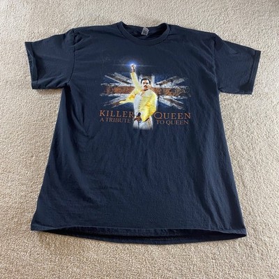 Gildan Queen Freddie Mercury Shirt Mens Large Black Killer Queen Tribute