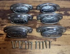Vintage Coca-Cola Cabinet Drawer Pull Handles Lot of 6 – 3" Metal