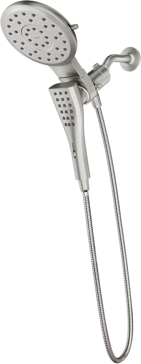 Moen 220C3BN Verso 8-Func Handshower & Shower Head Combo 72" Hose Brushed Nickel