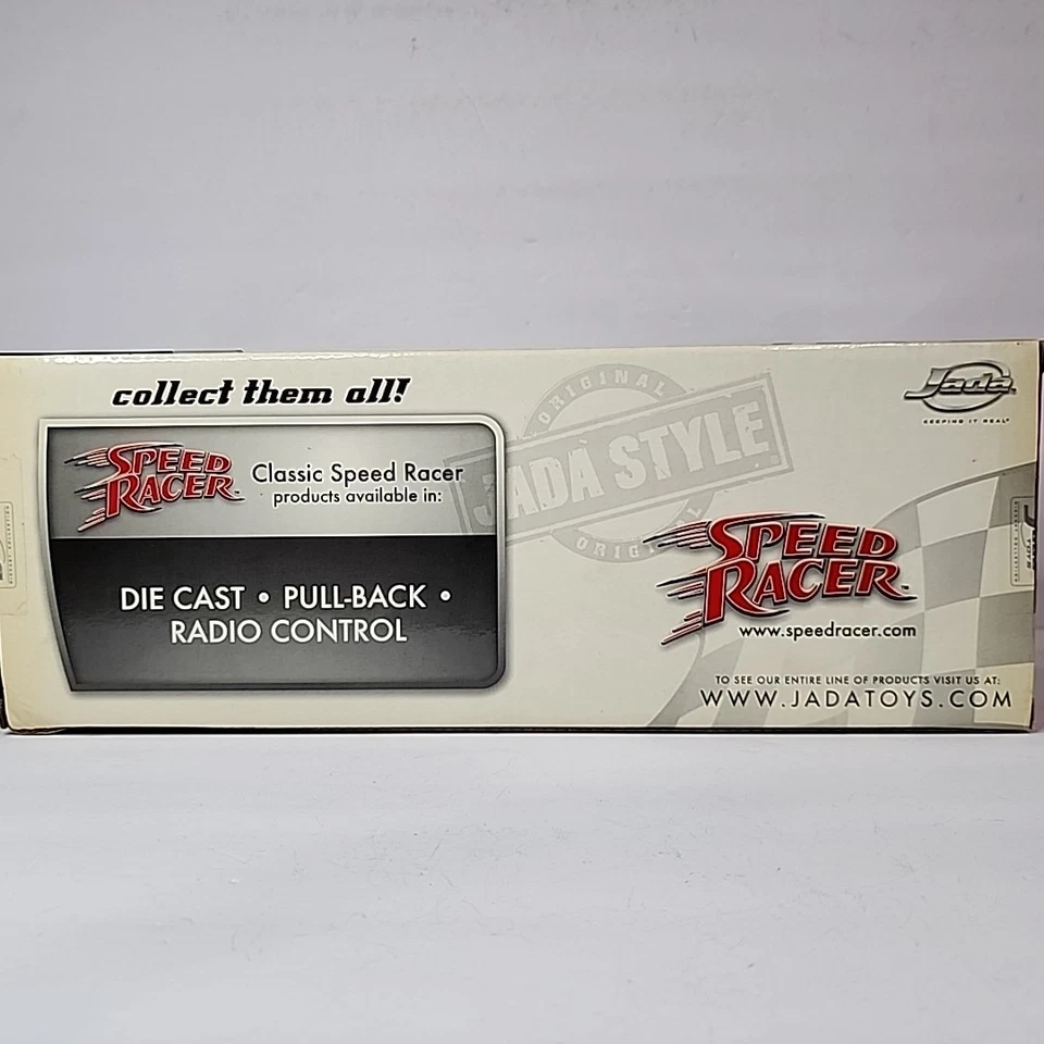 2008 Jada Style Speed Racer MISB 1:18 Scale Mach 5 Diecast Metal Racecar - Image 4 of 4