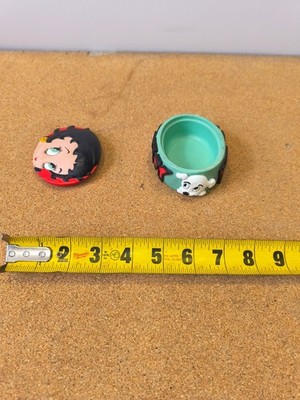 Betty Boop Small Round Trinket Box Multicolor Plastic Cartoon Pattern Lid