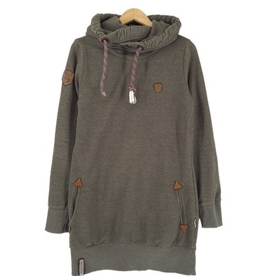 Naketoeno Pullover Hoodie Green Cotton Classic Women Size L