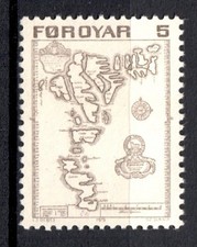 Timbre / Stamp  Îles Féroé ( FOROYAR )  1975  Y&T  N° 1 NEUF ** (MNH)