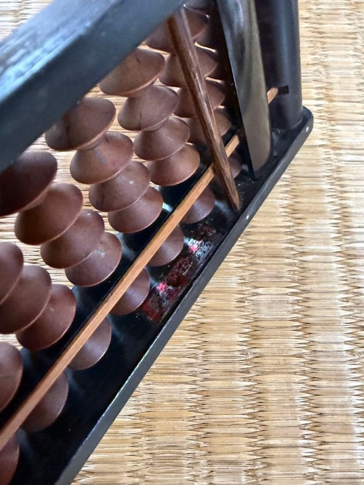 Japanese Wooden Soroban Abacus With 27 Digits Period Item Home Stored ...