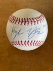 KYLE TUCKER L.A. DODGERS ASTROS SIGNED BASEBALL  ROOKIE GRAPH COA PSA RB01113