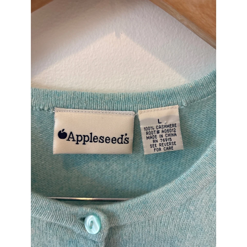 Кашемировый кардиган с круглым вырезом размер большой - Изображение 2 из 4